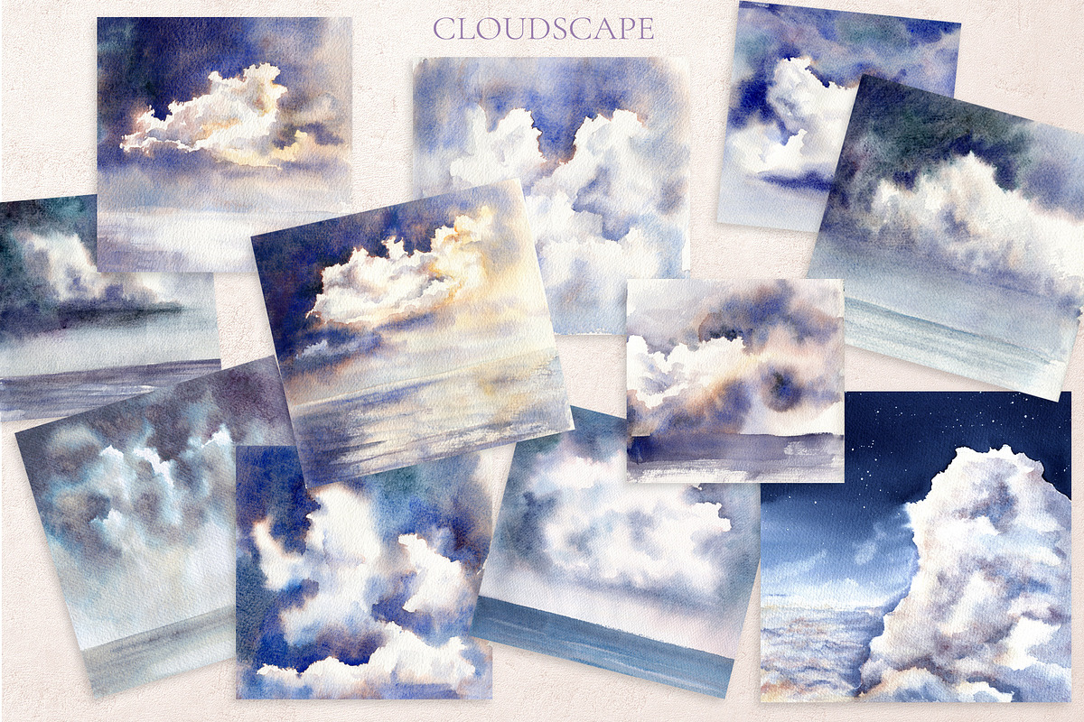 Cloudscape, a Texture Illustration by Salted Galaxy (Photo 6 of 10)