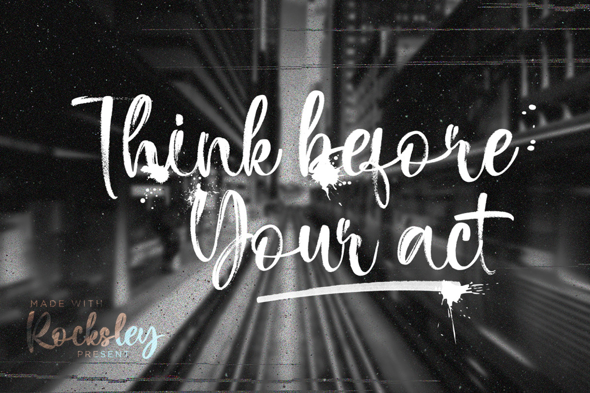Rocksley - A Natural Brush Font, a Handwritten Font by Skinny Type (Photo 8 of 10)