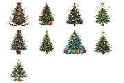 Christmas Tree Clipart, an Illustration by Design Market (Thumbnail 3 of 4)