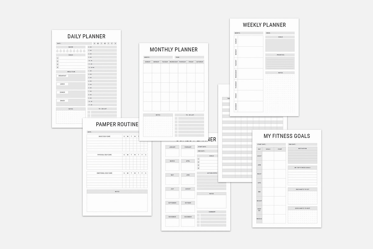 2025 Sunday Starts Planner Bundle, a Stationery Template by MNT-Creator (Photo 8 of 10)