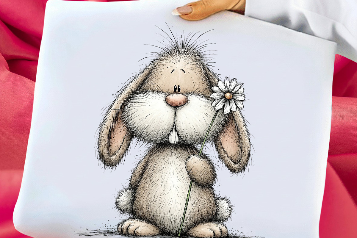 Vintage Easter Spring Bunny Clipart, an Illustration by Libby Wishes (Photo 3 of 8)