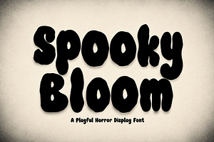 Spooky Bloom – Playful Horror Font, a Slab Serif Font by Wow Magic