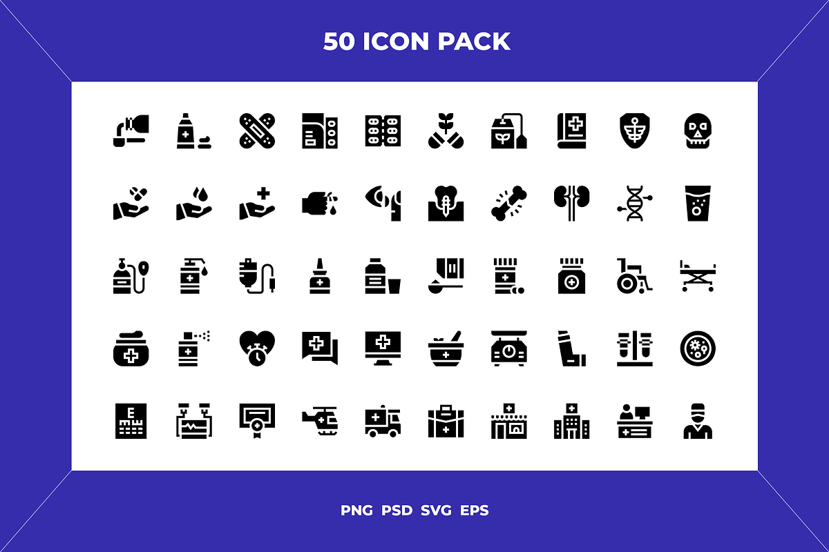 Medicine icons, an Outline Icon by Wencory (Photo 1 of 2)