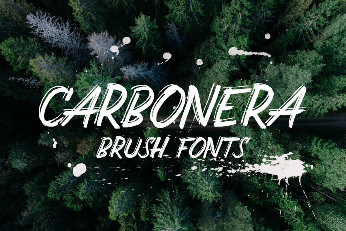 Carbonera Brush Fonts