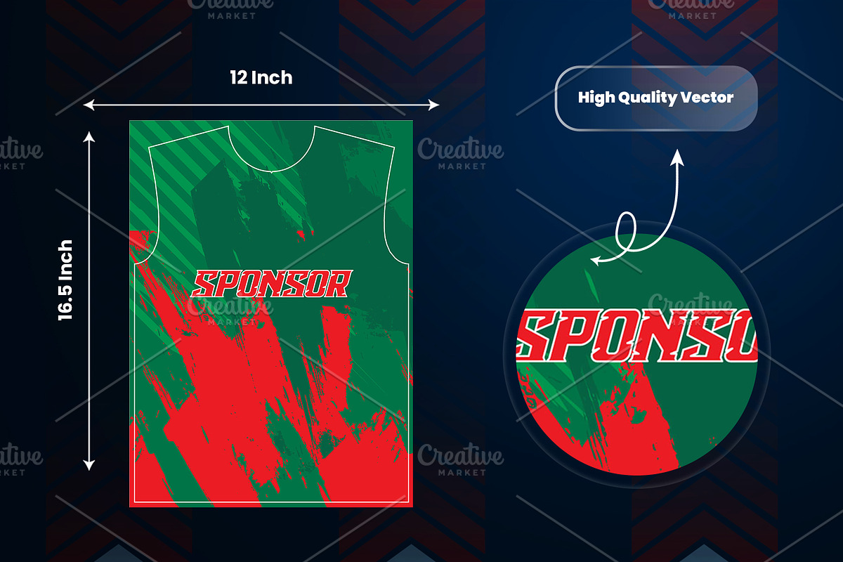 Soccer Jersey Design, a Sport Illustration by samsulpassive (Photo 3 of 3)