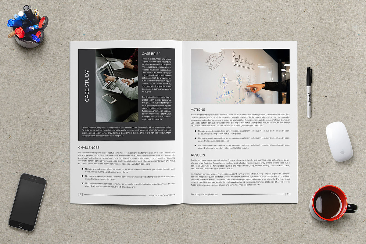 Business Proposal Brochure, a Brochure Template by Divergent Studio (Photo 5 of 8)