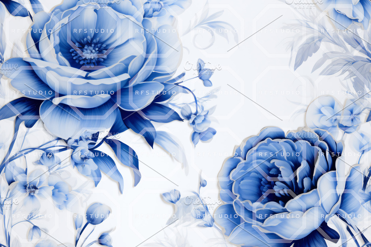 ROCOCOESQUE CHINOISERIE. Seamless, a Texture Graphic by RefinedFantasyStudio (Photo 3 of 9)