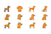 Dog Icons Set Illustration, an Animal Illustration by Vectorium Studio (Thumbnail 3 of 3)