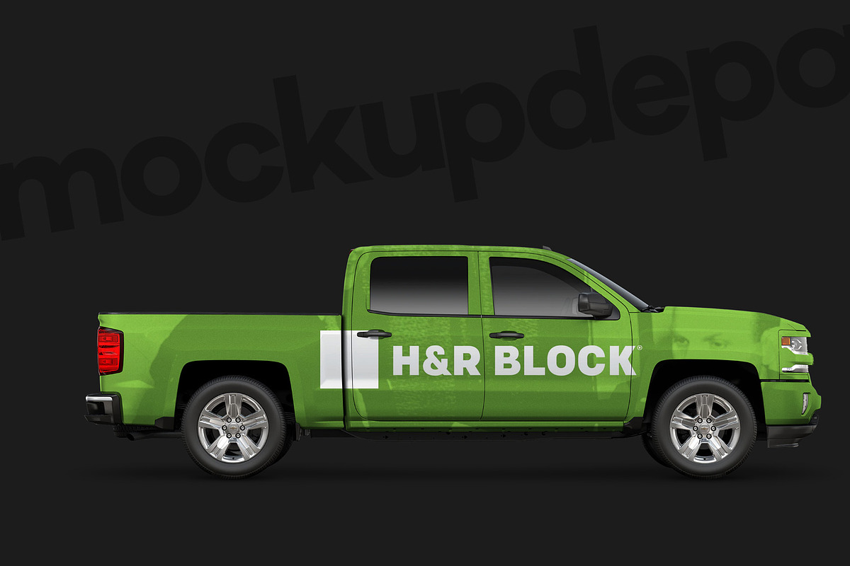 Chevy Silverado PSD Mockup, a Mockup by mockupdepot (Photo 2 of 5)