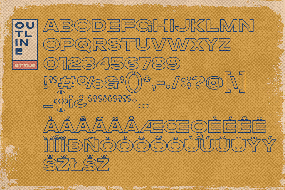 Suntage - Retro Display Sans, a Sans Serif Font by Almarkhatype (Photo 13 of 14)