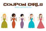 Coupon Girls, an Illustration by eightcrazy (Thumbnail 1 of 4)