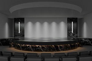 Stage mock up stock photo containing 3d and abstract