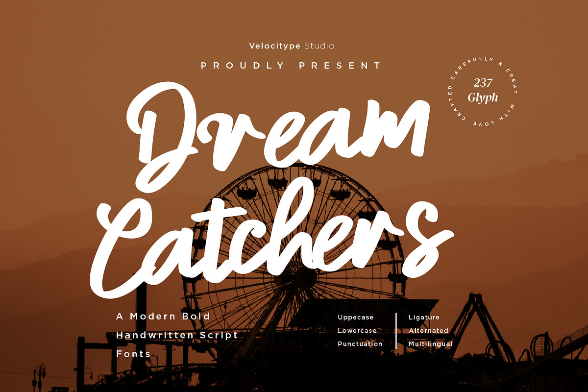 Dream Catchers - Modern Bold Handwri, a Script Font by Nahar_std (Photo 1 of 8)