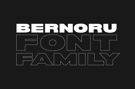 Bernoru Sans Font Family, a Sans Serif Font by grahampaterson