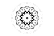 Modern Black and White Mandala Pack, a Decorative Illustration by NJ Himel (Thumbnail 31 of 101)