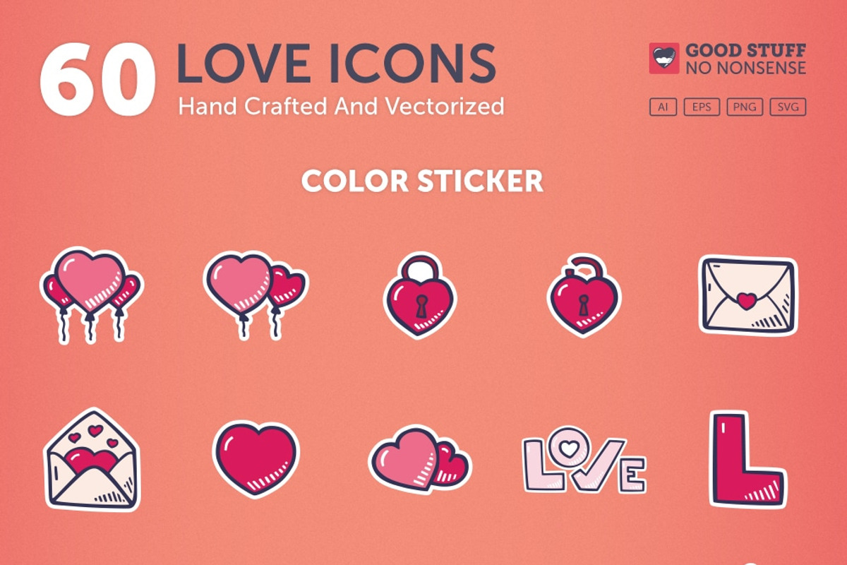 Valientine's Day - Hand Drawn Icons preview 6