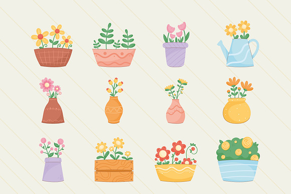Cute Florist Icons Set preview 5