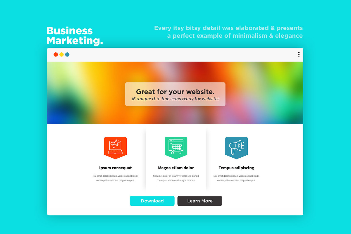 Business Marketing | 16 Icons Set, an Outline Icon by Alex Blogoodf (Photo 8 of 15)