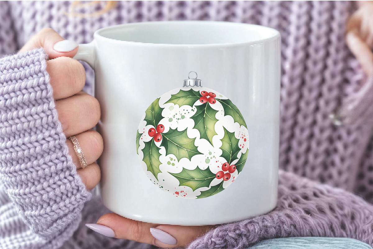 Christmas Baubles Sublimation Clipar, an Illustration by Libby Wishes (Photo 7 of 7)