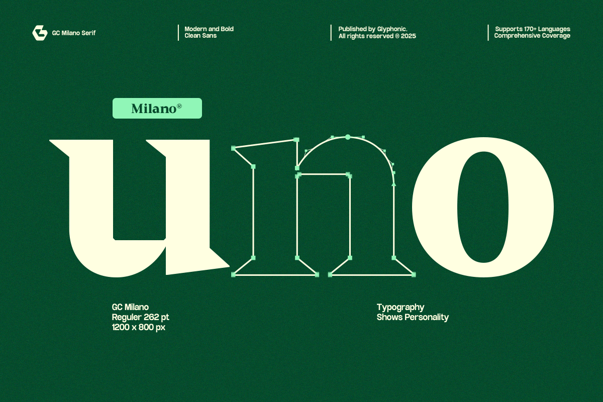 GC Milano – Strong Serif Elegance, a Serif Font by Glyphonic (Photo 15 of 15)