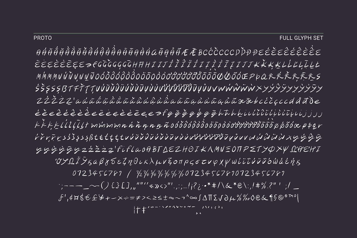 Proto Handscript, a Font by Crafted by AKD (Photo 5 of 10)