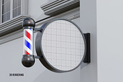 Barbershop Sign Mockup, an Advertising Mockup by Artlogs (Thumbnail 5 of 5)