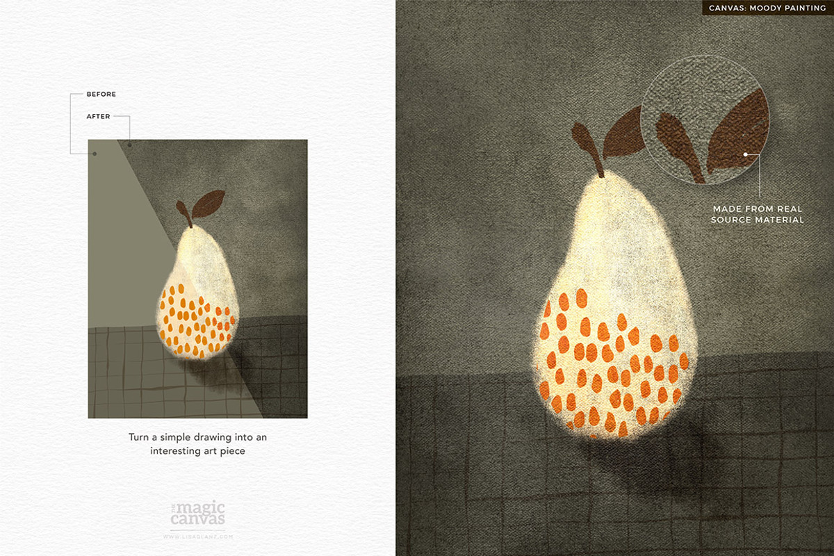 Magic Canvas Photoshop textures, a Layer Style Add-On by Lisa Glanz (Photo 6 of 13)
