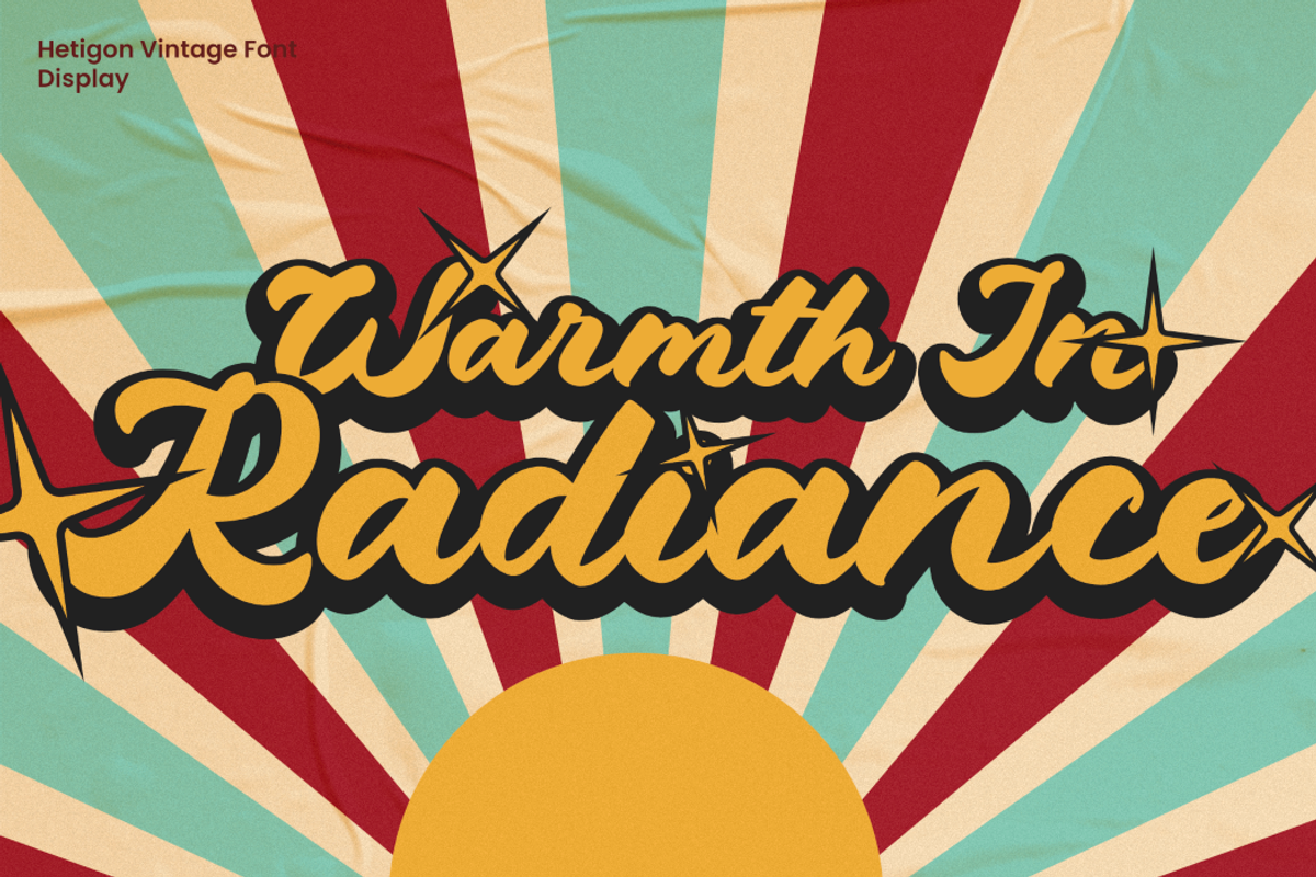 Hetigon Vintage, a Script Font by Rahagita Studio (Photo 6 of 9)