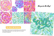 Tie-Dye Brushes for Procreate, a Brush Add-On by Studio Kitsch (Thumbnail 6 of 8)