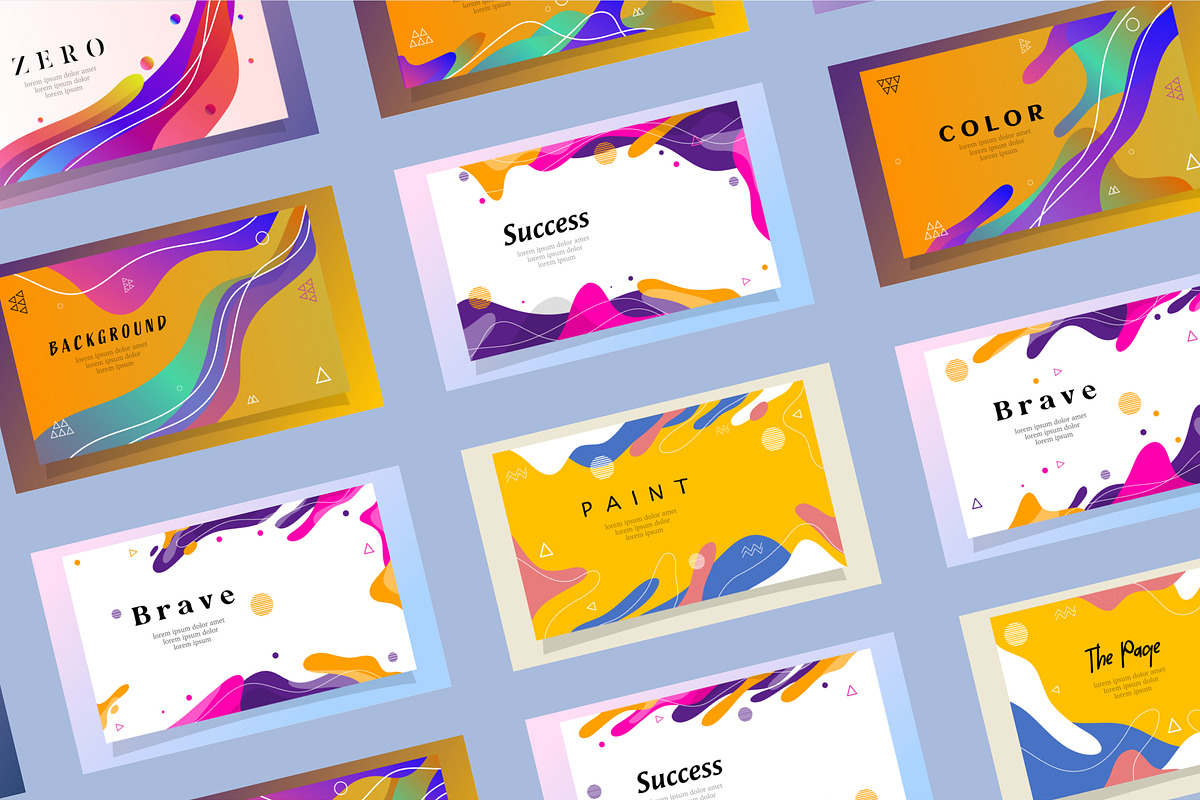 Abstract vector background bundle, a Decorative Illustration by foxndeer (Photo 3 of 4)
