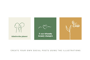 Eco Green Sustainable Icons