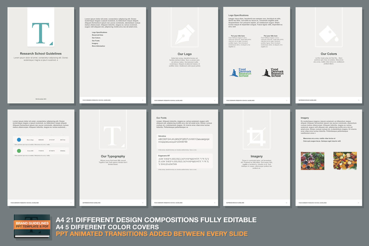 PPT Brand Guidelines Template, a Presentation Template by Makoto (Photo 5 of 5)