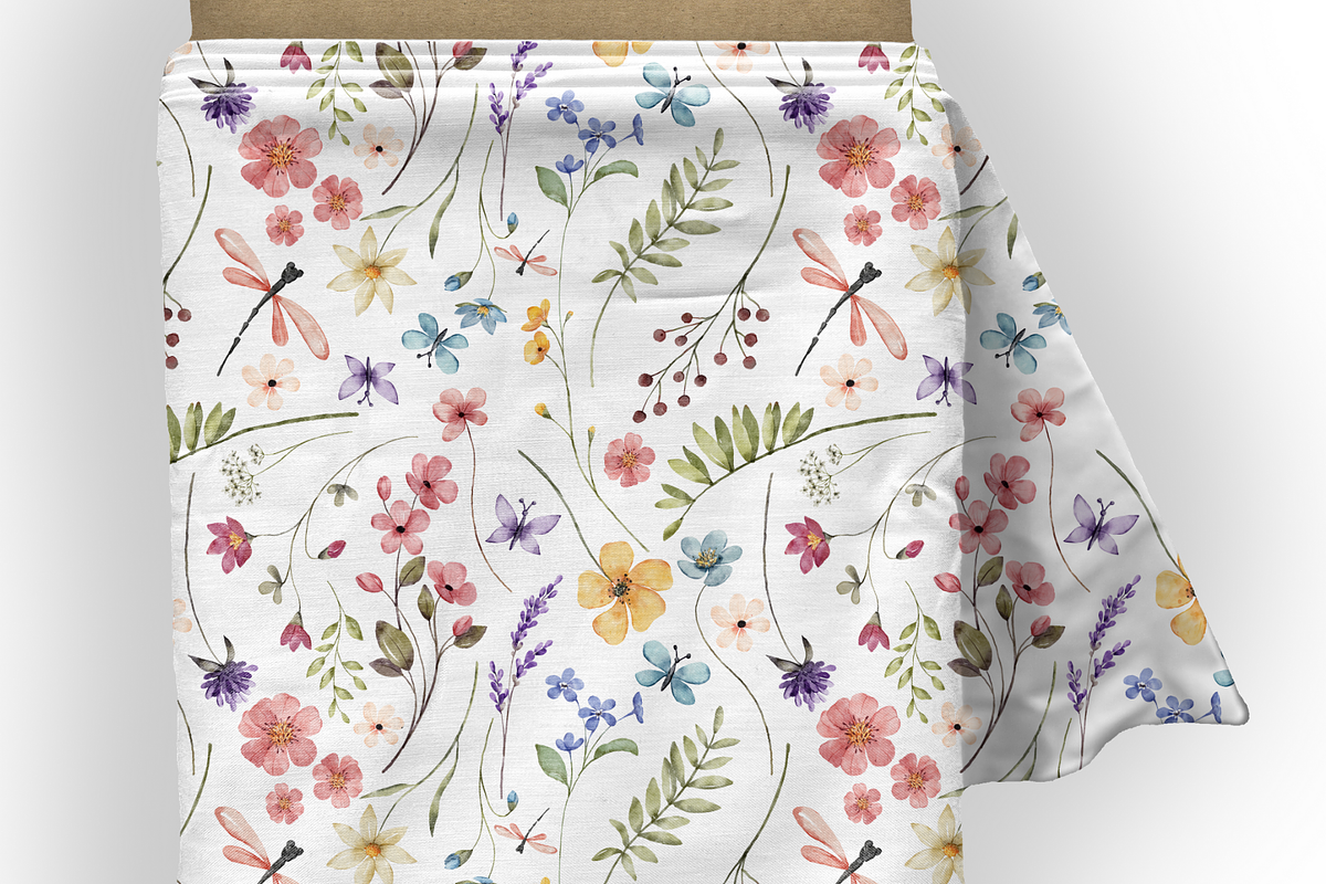 Meadow Breeze Seamless Pattern, a Pattern Graphic by OwlAndFern (Photo 2 of 13)