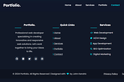 Modern Portfolio Website, a Landing Page Template by StevenIMANZI (Thumbnail 5 of 6)
