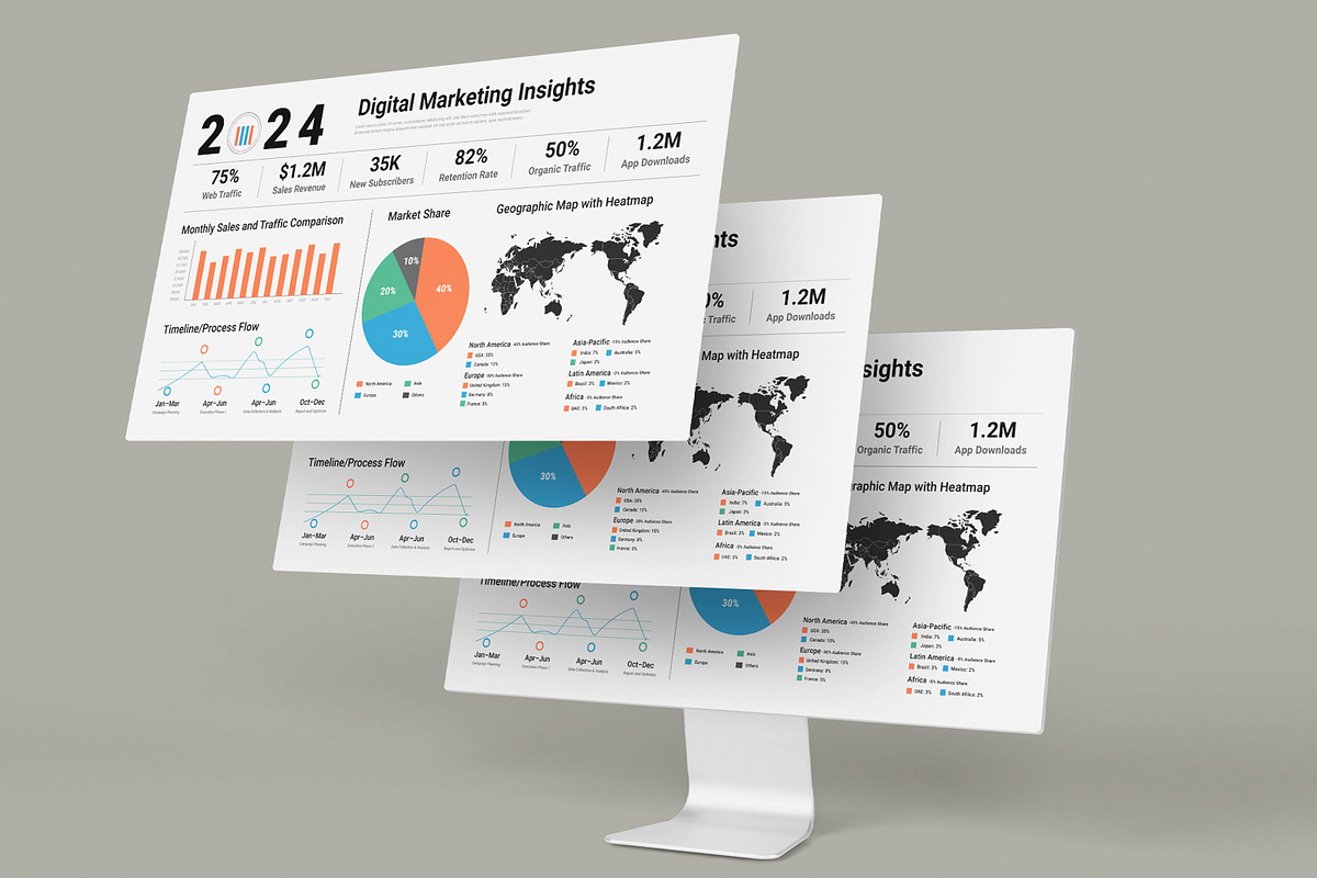 Digital Marketing Insights, an UI Kit Template by MightyDesign (Photo 3 of 6)