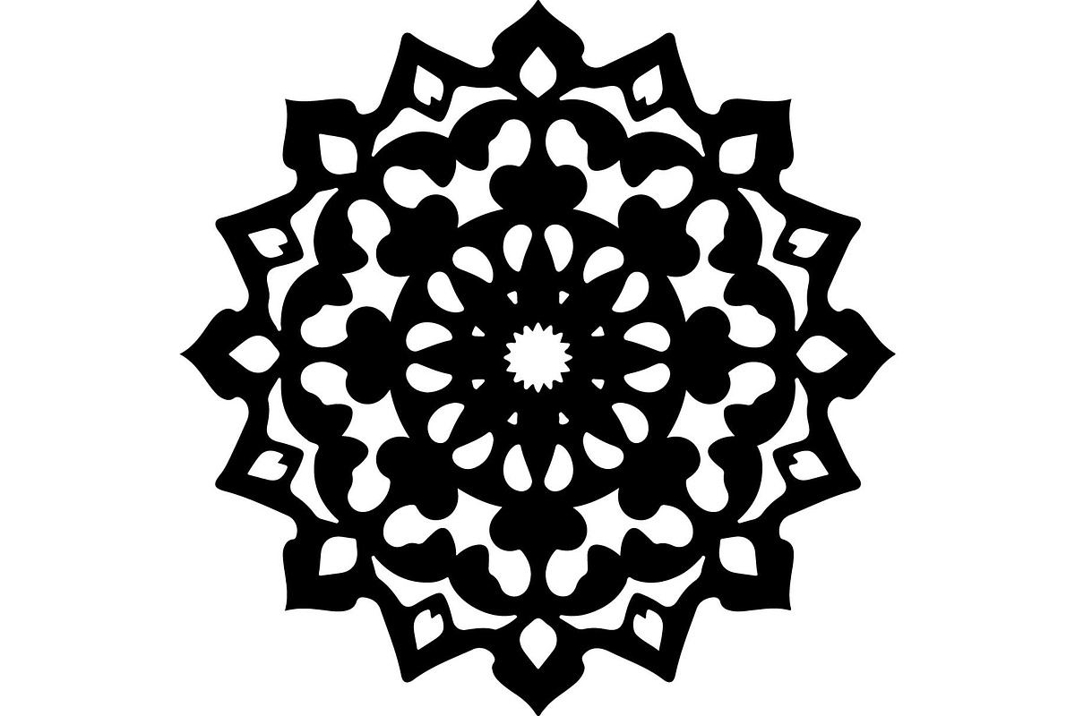 Black Ornate Mandala Designs, an Object Graphic by Designer_Momina (Photo 5 of 10)