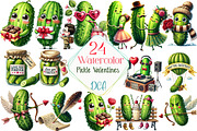 Cute Pickle in Valentines Clipart, an Illustration by DreamCafeArt (Thumbnail 1 of 5)