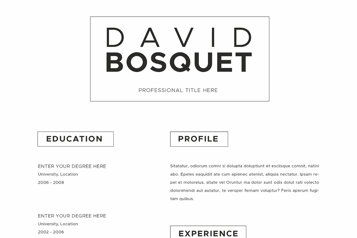 Resume / CV, a Resume Template by Peunayah (Photo 4 of 7)