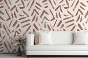 Mocha Mousse Hand Painted Tribal, a Wallpaper Graphic by MalyskaStudio (Thumbnail 5 of 6)