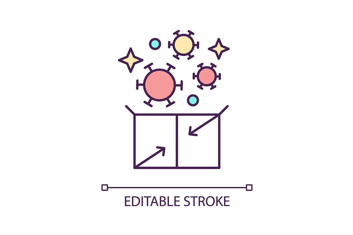 Reduce symptom RGB color icon, an Icon by IMG Visuals