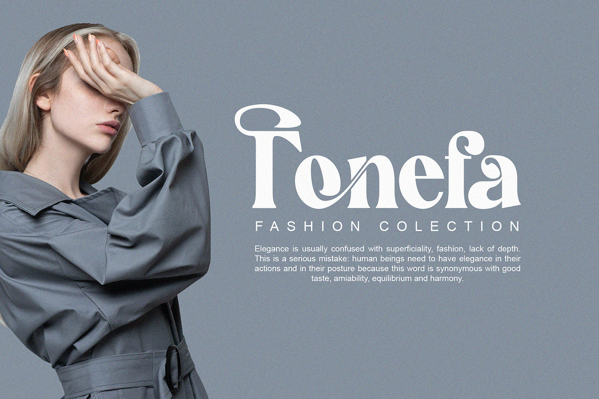 Bofie unique ligature serif typeface, a Serif Font by yaqublekker (Photo 4 of 9)