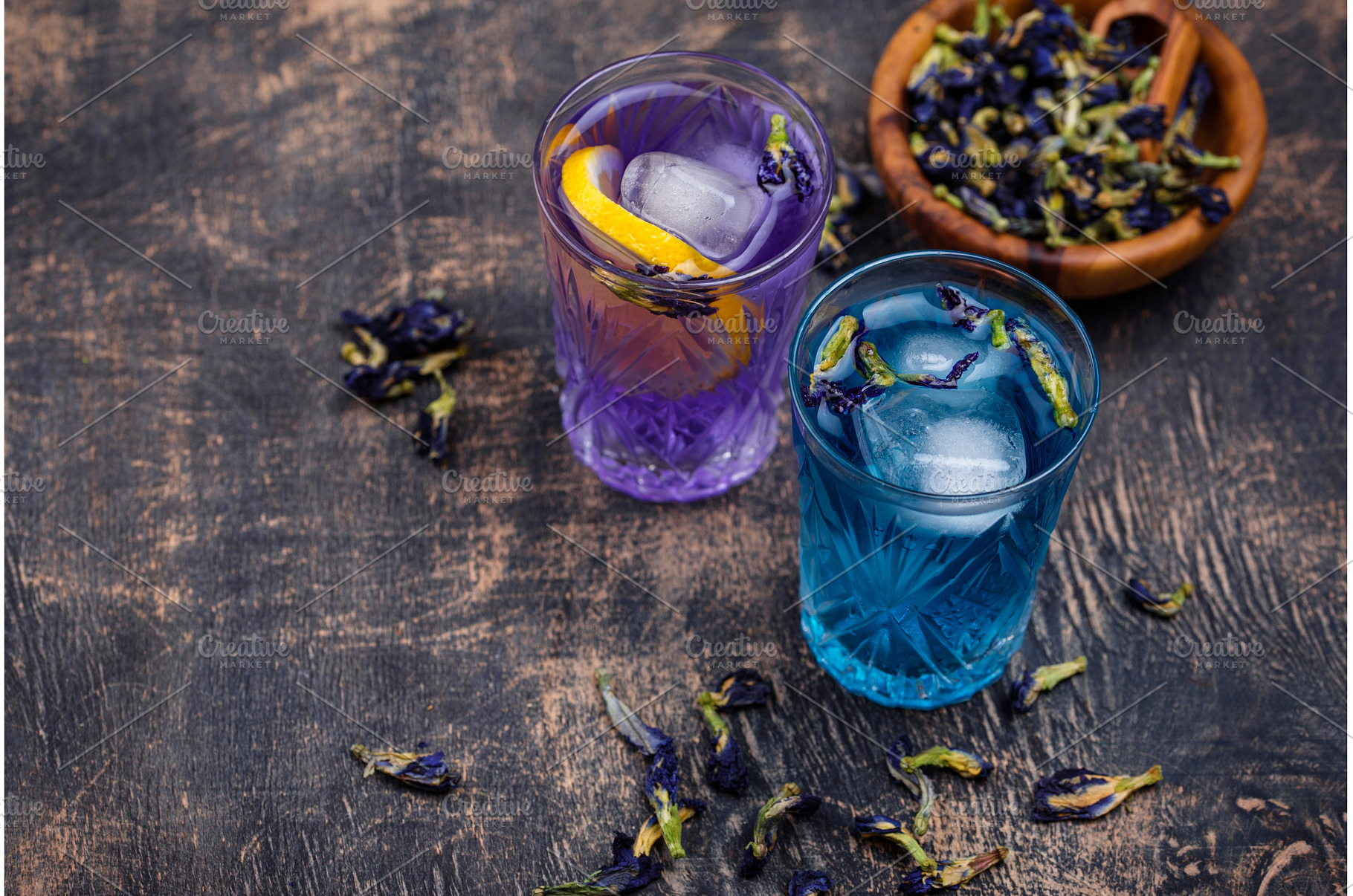 Cold blue and purple tea Butterfly, a Food & Drink Photo by Yulia Furman
