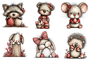 Woodland Easter Animals Clipart, an Illustration by designcity5 (Thumbnail 2 of 5)