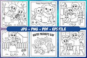 Cozy Mother's Day Coloring Book V-02, a Seasonal Illustration by Coco Bloom (Thumbnail 2 of 4)