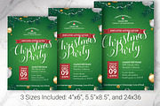Green Christmas Party Flyer & Poster, a Flyer Template by Godserv Designs (Thumbnail 2 of 9)