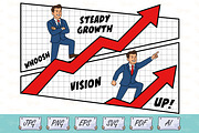 Leadership and Vision Growth Chart, a Finance Illustration by Ghagra (Thumbnail 1 of 3)