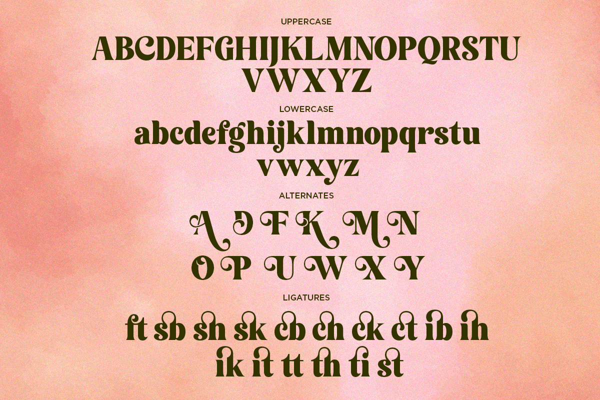 Caribel - Retro Bold Serif Font, a Serif Font by Font Liner (Photo 9 of 10)