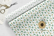 Watercolor Avocado Patterns Set, a Pattern Graphic by Oksana Dovhopol Art (Thumbnail 3 of 11)