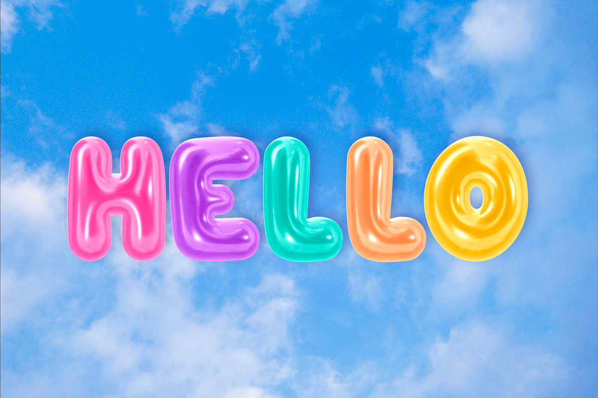 Blown Glass 3D SVG Bubble Color Font, a Sans Serif Font by The Creative Bix (Photo 11 of 13)