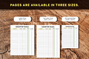 Editable Subscription Tracker, a Stationery Template by Graphicsnext (Thumbnail 4 of 6)
